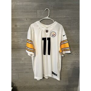 Nike Chase Claypool Pittsburgh‎ Steelers #11 WHITE Color Rush Jersey Men's XXL